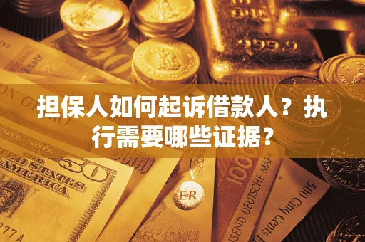 武汉担保人如何起诉借款人？执行需要哪些证据？