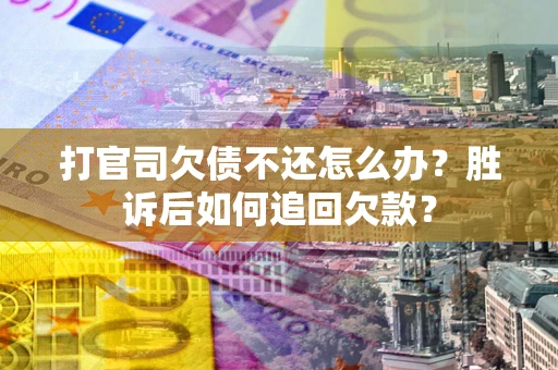 武汉打官司欠债不还怎么办？胜诉后如何追回欠款？