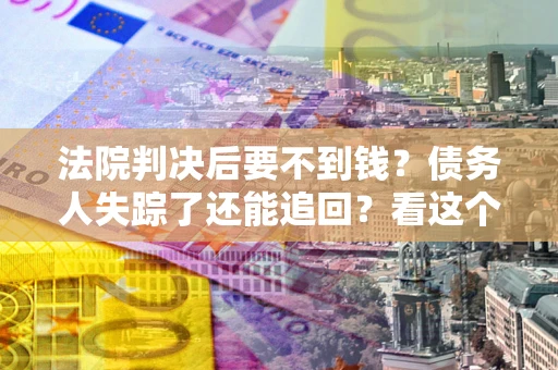武汉法院判决后要不到钱？债务人失踪了还能追回？看这个方法！