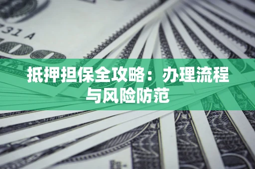 武汉抵押担保全攻略：办理流程与风险防范