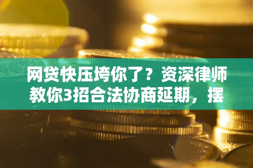 武汉网贷快压垮你了？资深律师教你3招合法协商延期，摆脱暴力催收！