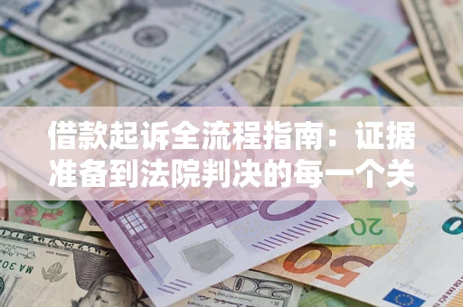 武汉借款起诉全流程指南：证据准备到法院判决的每一个关键步骤