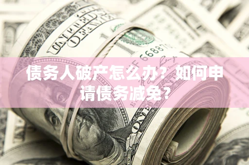 武汉债务人破产怎么办？如何申请债务减免？