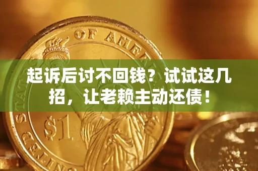 武汉起诉后讨不回钱？试试这几招，让老赖主动还债！
