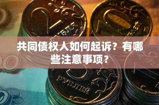 武汉共同债权人如何起诉？有哪些注意事项？