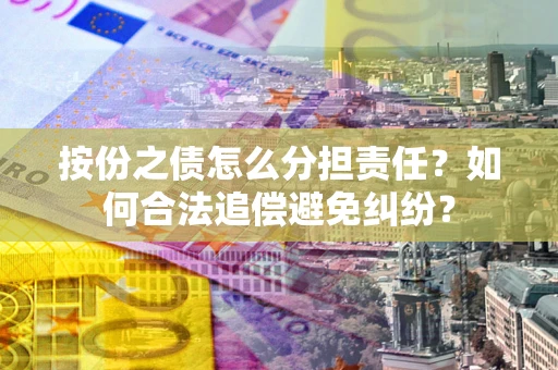 武汉按份之债怎么分担责任？如何合法追偿避免纠纷？