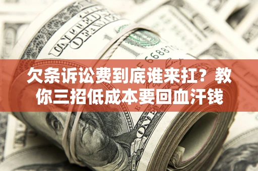 武汉欠条诉讼费到底谁来扛？教你三招低成本要回血汗钱